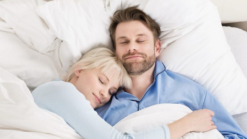 sleeping couple